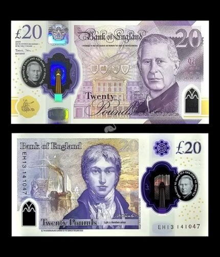 England 20 Pounds 2023 P-W400 Polymer UNC Bank Note