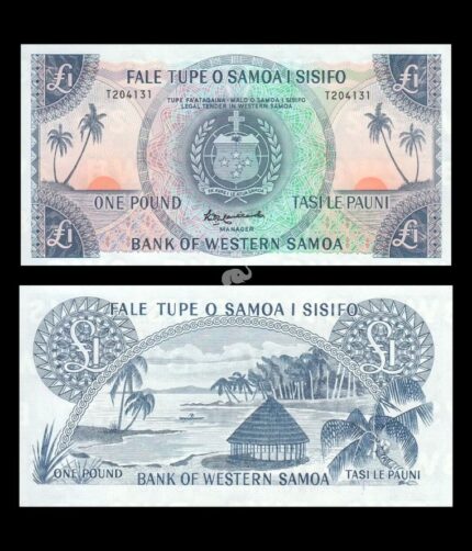 Samoa 1 Pound 1963 Reprint 2020 P-14CS UNC Bank Note