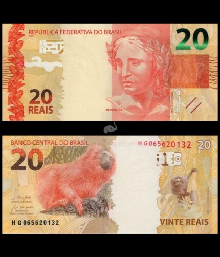 Brazil 20 Reais 2010 P-255e UNC Bank Note