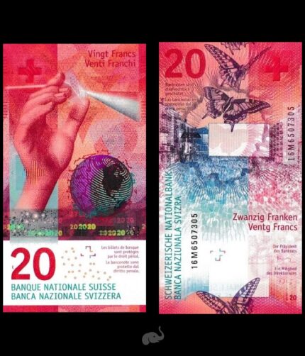 Switzerland 20 Francs 2016 P-76(2) UNC Bank Note