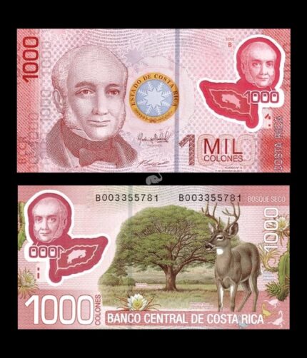 Costa Rica 1000 Colones 2013 P-274B UNC Polymer Bank Note