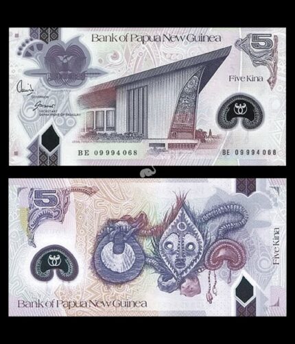 Papua New Guinea 5 Kina 2009 P-29b Polymer UNC