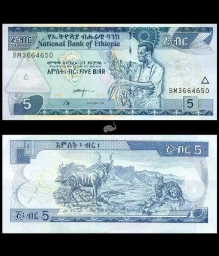 Ethiopia 5 Birr 2013 P-47f UNC Bank Note