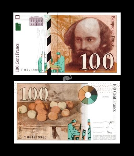 Francs 100 Cent francs 1988 P-158a UNC Bank Note