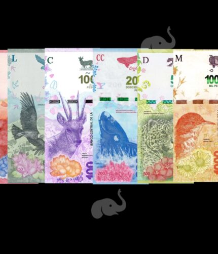 Argentina 20 - 1000 Pesos 2015-24 UNC Set of 6 Notes