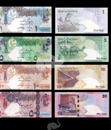 Qatar 1 - 50 Riyal 2008 UNC set of 4