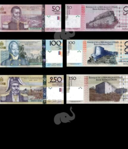 Haiti 50 - 250 Gourdes 2004-2016 Commemorative UNC Set of 3 Notes