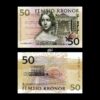 Sweden 50 Kroner 1997 P-64 UNC Rare