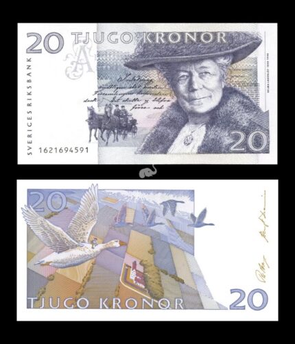 Sweden 20 Kroner 1991 P-61a UNC Rare
