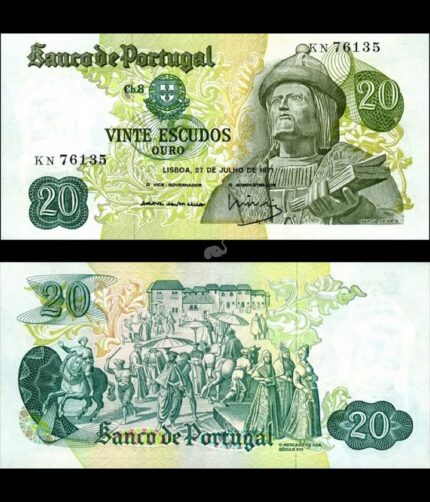 Portugal 20 Escudos 1971 P-173(15) UNC Bank Note