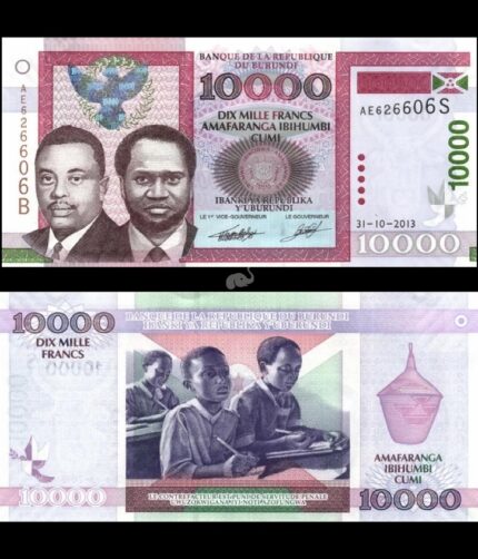 Burundi 10000 Francs 2013 P-49b UNC