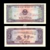 Vietnam 2 Dong 1980 P-85 UNC stain Rare
