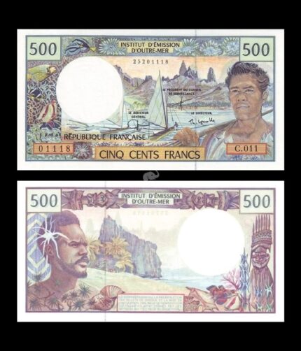French Pacific Territories 500 Francs 2003 P-1e UNC Bank Note