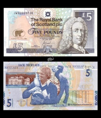 Scotland 5 Pounds Sterling 2005 P-365 Commemorative UNC