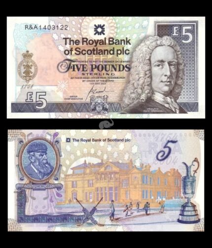 Scotland 5 Pounds Sterling 2004 P-363 UNC Commemorative