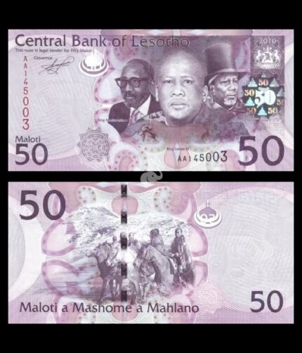 Lesotho 50 Maloti 2010 P-23a UNC