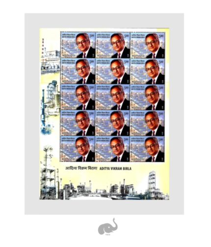 India 2013 Aditya Vikram Birla Stamp Sheetlet