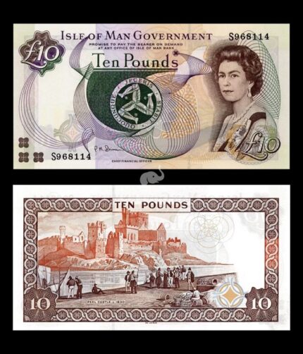 Isle of Man 10 Pounds 2007 P-46a UNC Queen