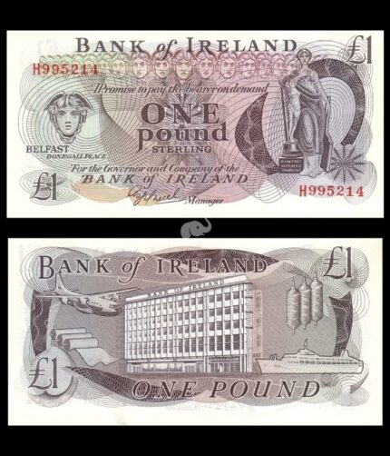 Northern Ireland 1 Pound sterling 1980 P-65a Bank of Ireland UNC Rare