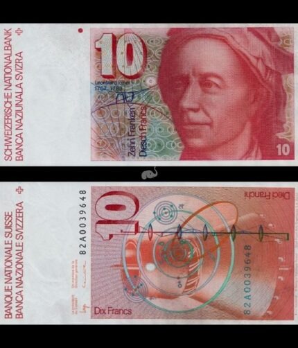 Switzerland 10 Francs 1982 P-53d(2) UNC Rare