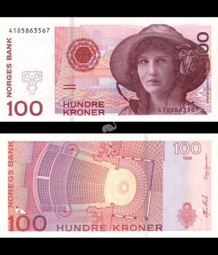 Norway 100 Kroner 1998 P-47a UNC Rare