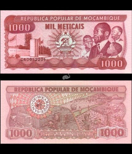 Mozambique 1000 Meticais 1989 P-132c UNC