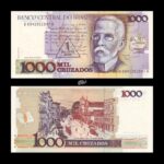 Brazil 1000 1 Cruzado Novo 1989 P-216b UNC