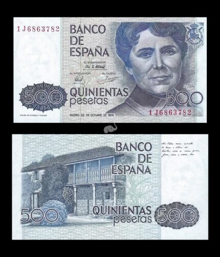Spain 500 Pesetas 1979 P-157 UNC Rare