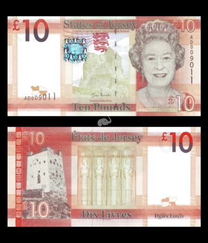 Jersey 10 Pounds 2010 P-34a(1) UNC Queen