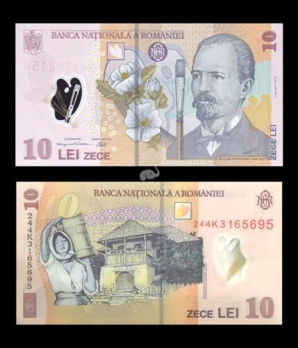 Romania 10 Lei 2024 prefix 24 UNC Polymer P-119 (2018)