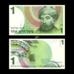 Israel 1 Sheqel 1986 P-51A UNC