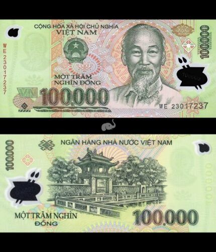 Vietnam 100,000 Dong 2023 P-122 UNC Polymer