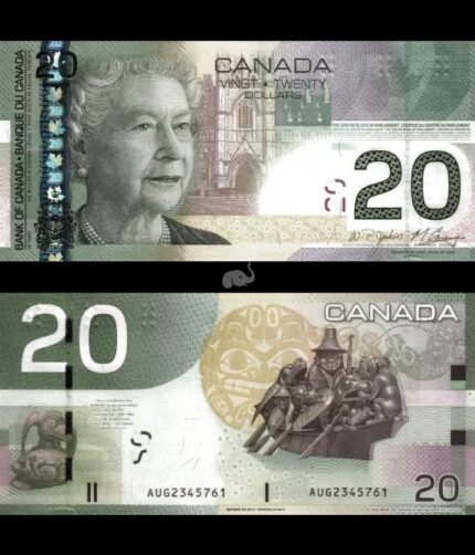 Canada 20 Dollar 2010 P-103g UNC Rare Queen