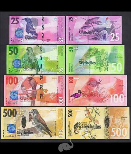 Seychelles 25-500 Rupees 2016 Birds Set UNC set of 4