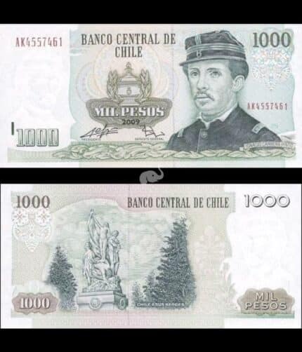 Chile 1000 Pesos 2009 P-154g UNC