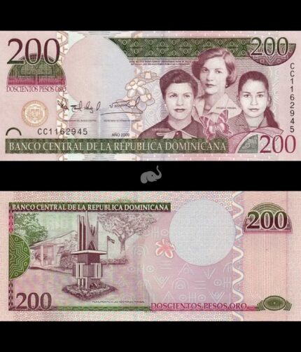 Dominican Republic 200 Pesos oro 2009 P-178A UNC