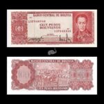 Bolivia 100 Pesos 1962 P-164A UnC