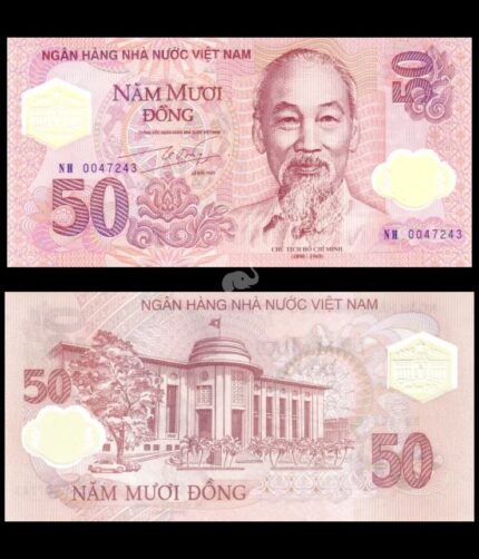 Vietnam 50 Dong 2001 P-118 Polymer commemorative UNC Rare