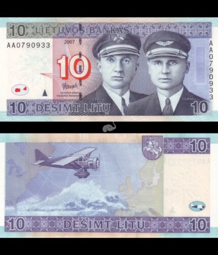 Lithuania 10 Litu 2007 P-68 UNC