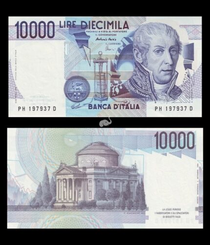 Italy 10000 Lire 1984 P-112d UNC Rare