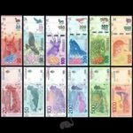 Argentina 20 – 1000 Pesos 2015-24 UNC Set of 6 Notes