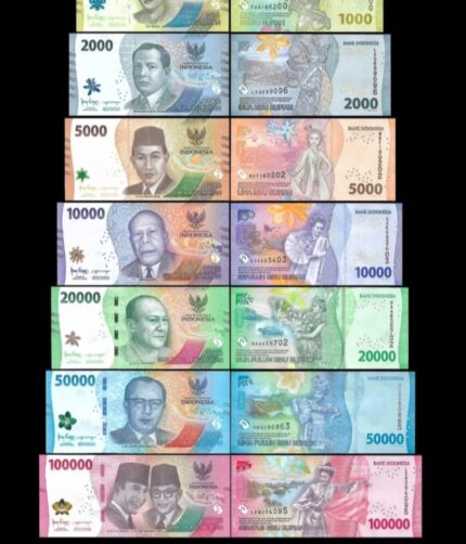 Indonesia 1000-100,000 Rupaih 2022 Set of 7 UNC