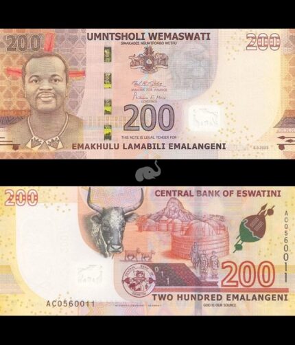 Swaziland 200 Emalangeni 2017 P-W45 UNC Hybrid Polymer