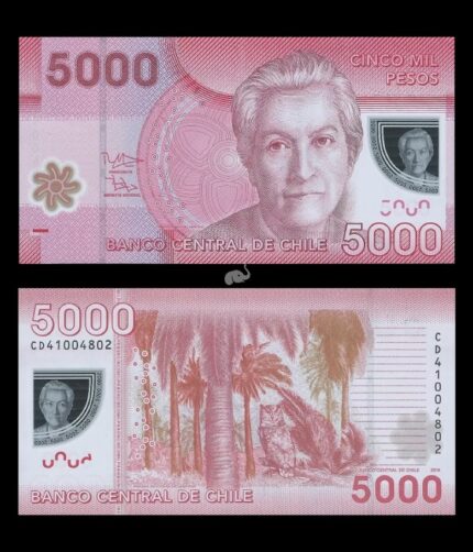 Chile 5000 Mil Pesos 2014 P-163 UNC Polymer
