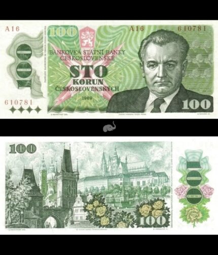 Czechoslovakia 100 Korun 1989 P-97 UNC Rare