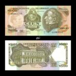 Uruguay 100 Peso 1987 P-62A UNC