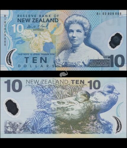 New Zealand 10 Dollars 2002 P-186a UNC Polymer