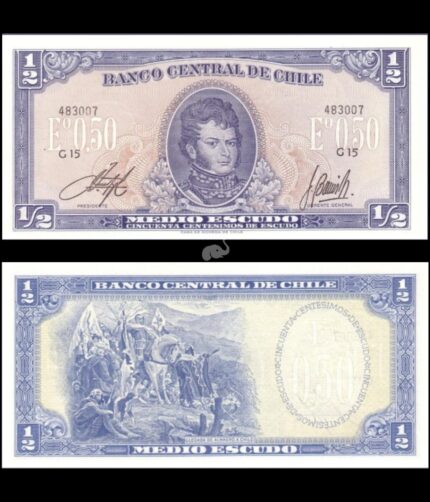 Chile 1/2 Escudos P-135A UNC