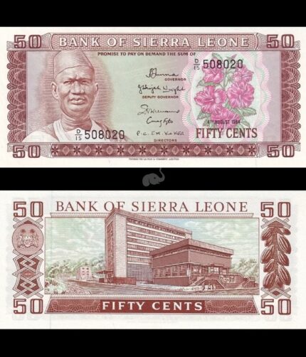 Sierra Leone 50 Cents 1984 P-4 UNC
