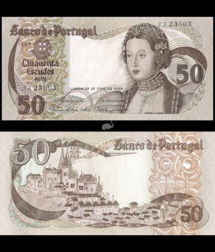 Portugal 50 Escudos 1968 P-174 AUNC